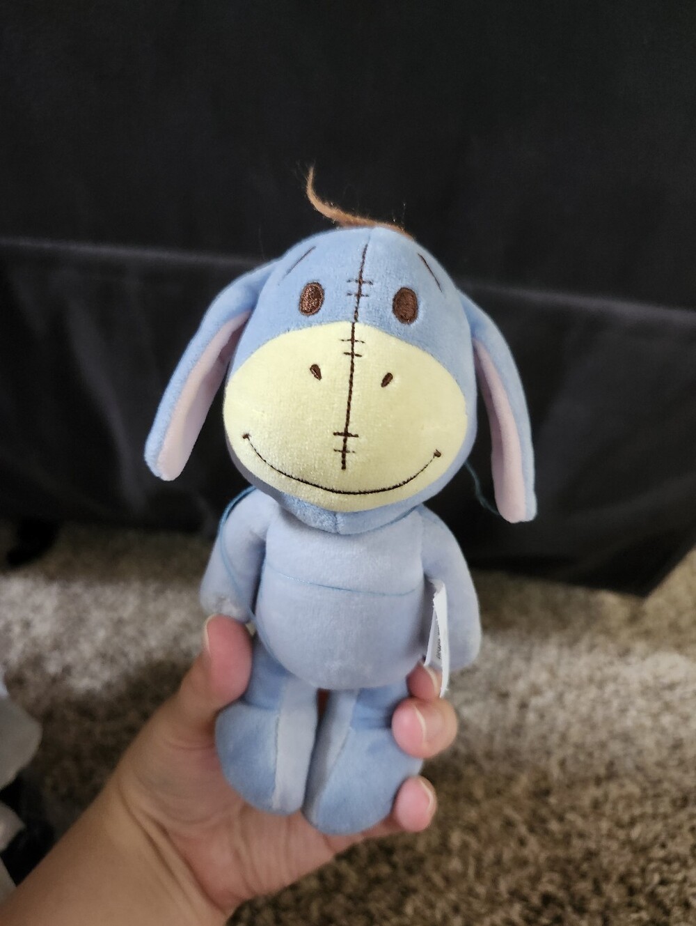 Disney Eeyore Blue and Cream Plush Stuffed Animal